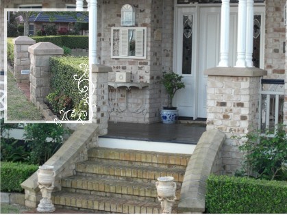 Sandstone Stair Capping & Pier Caps by J.H. Wagner & Sons